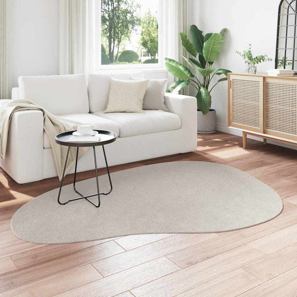 Sandfarbener Teppich HUARTE 140x200 cm