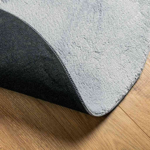 Grauer Polyester Teppich 160x230 cm