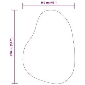 Grauer Polyester Teppich 160x230 cm