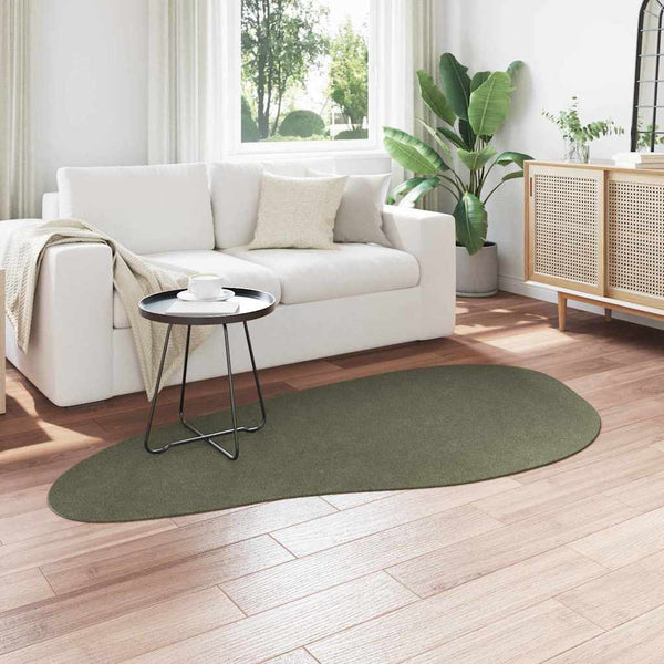 Waldgrüner Teppich 100x200 cm