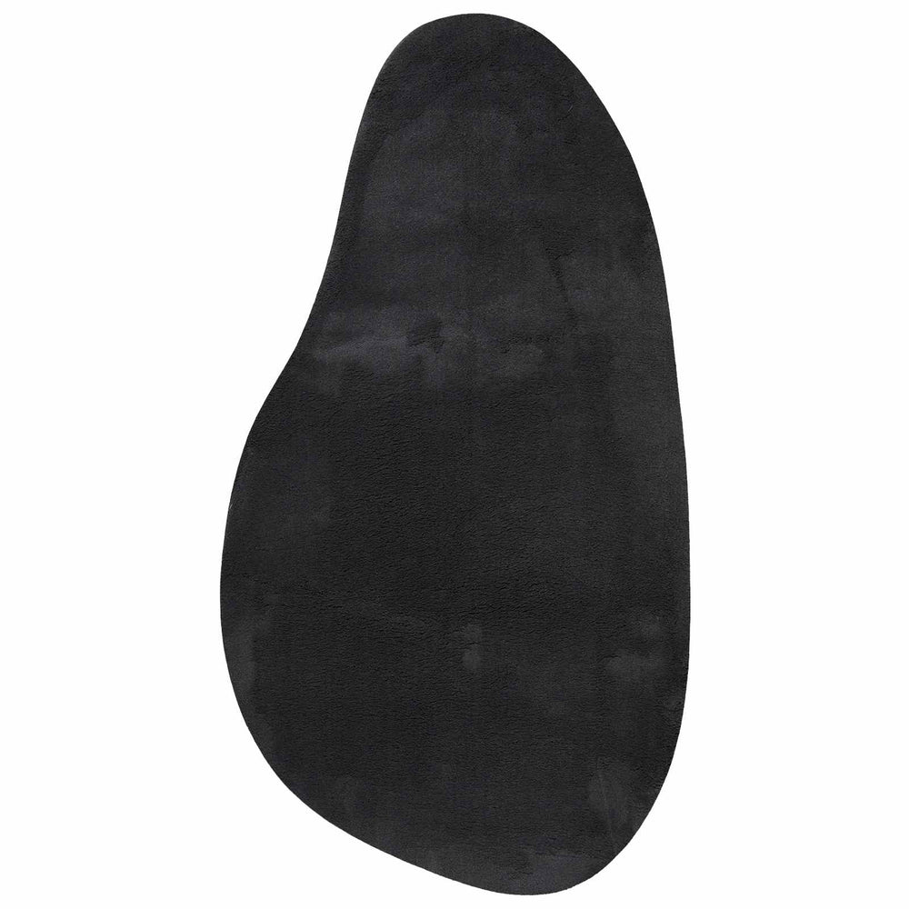Schwarzer Teppich HUARTE 80x150 cm