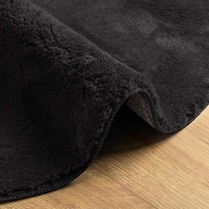 Schwarzer Teppich HUARTE 100x200 cm