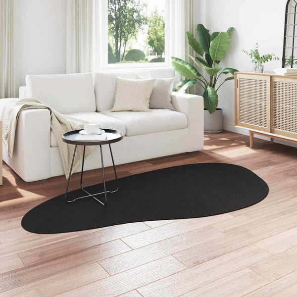 Schwarzer Teppich HUARTE 100x200 cm