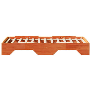 Massivholzbett 80x200 cm Stapelbar Wachsbraun