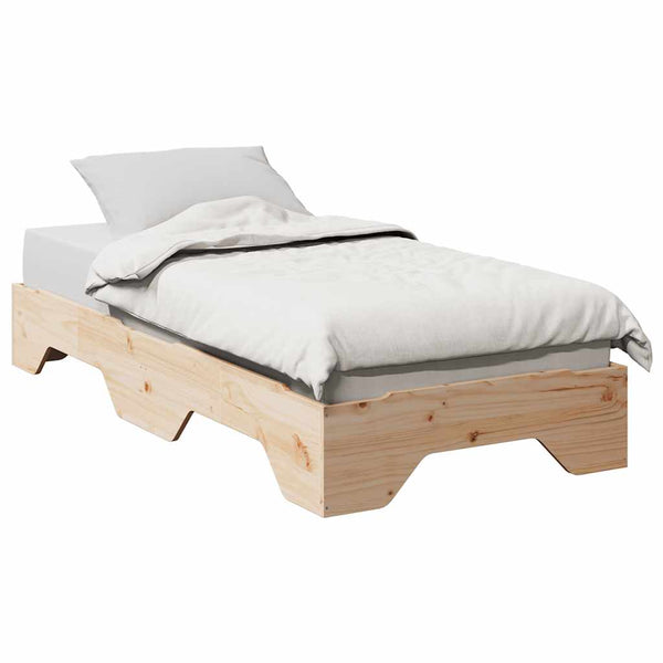 Massivholzbett 90x190 cm Stapelbar