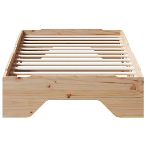 Massivholzbett 75x190 cm Stapelbar
