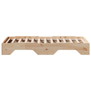 Massivholzbett 75x190 cm Stapelbar