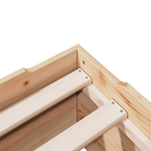 Massivholzbett 75x190 cm Stapelbar