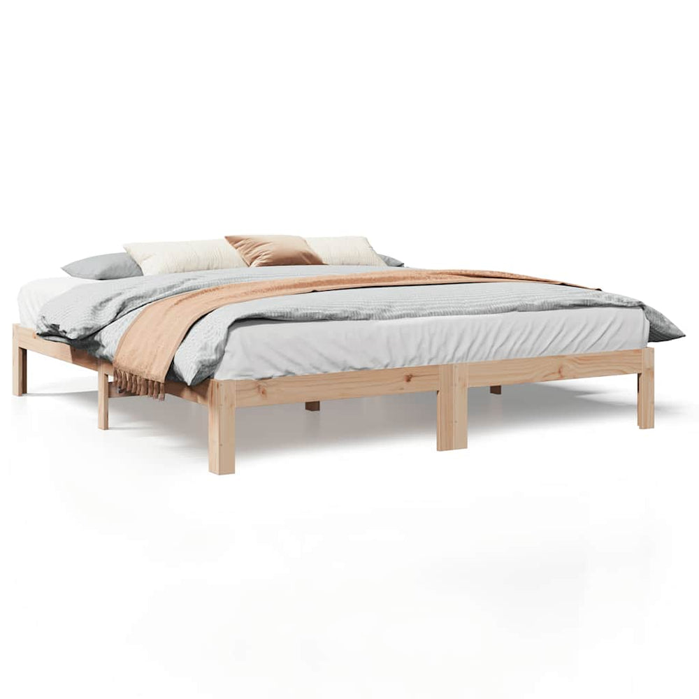 vidaXL Lit en bois massif sans matelas 180x200 Bois de pin