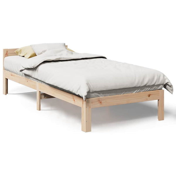 vidaXL Lit en bois massif sans matelas 80x200 cm Bois de pin