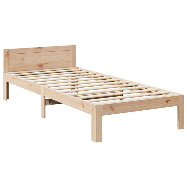 vidaXL Lit en bois massif sans matelas 80x200 cm Bois de pin