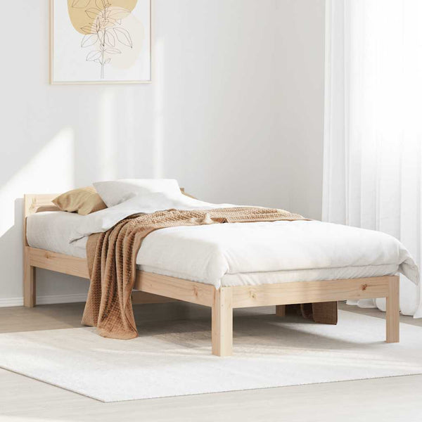 vidaXL Lit en bois massif sans matelas 80x200 cm Bois de pin