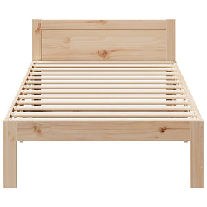 vidaXL Lit en bois massif sans matelas 80x200 cm Bois de pin