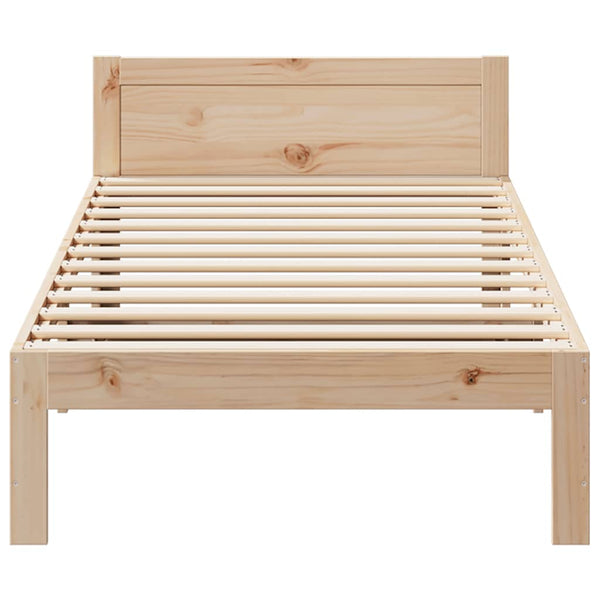 vidaXL Lit en bois massif sans matelas 80x200 cm Bois de pin