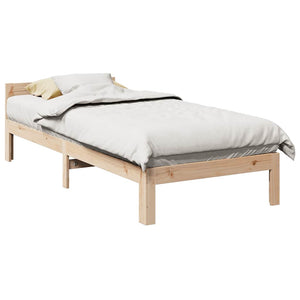 vidaXL Lit en bois massif sans matelas 80x200 cm Bois de pin