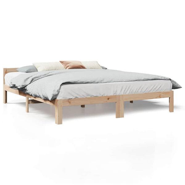 Massivholzbett ohne Matratze 160x200 cm Kiefernholz