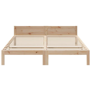 Massivholzbett ohne Matratze 160x200 cm Kiefernholz