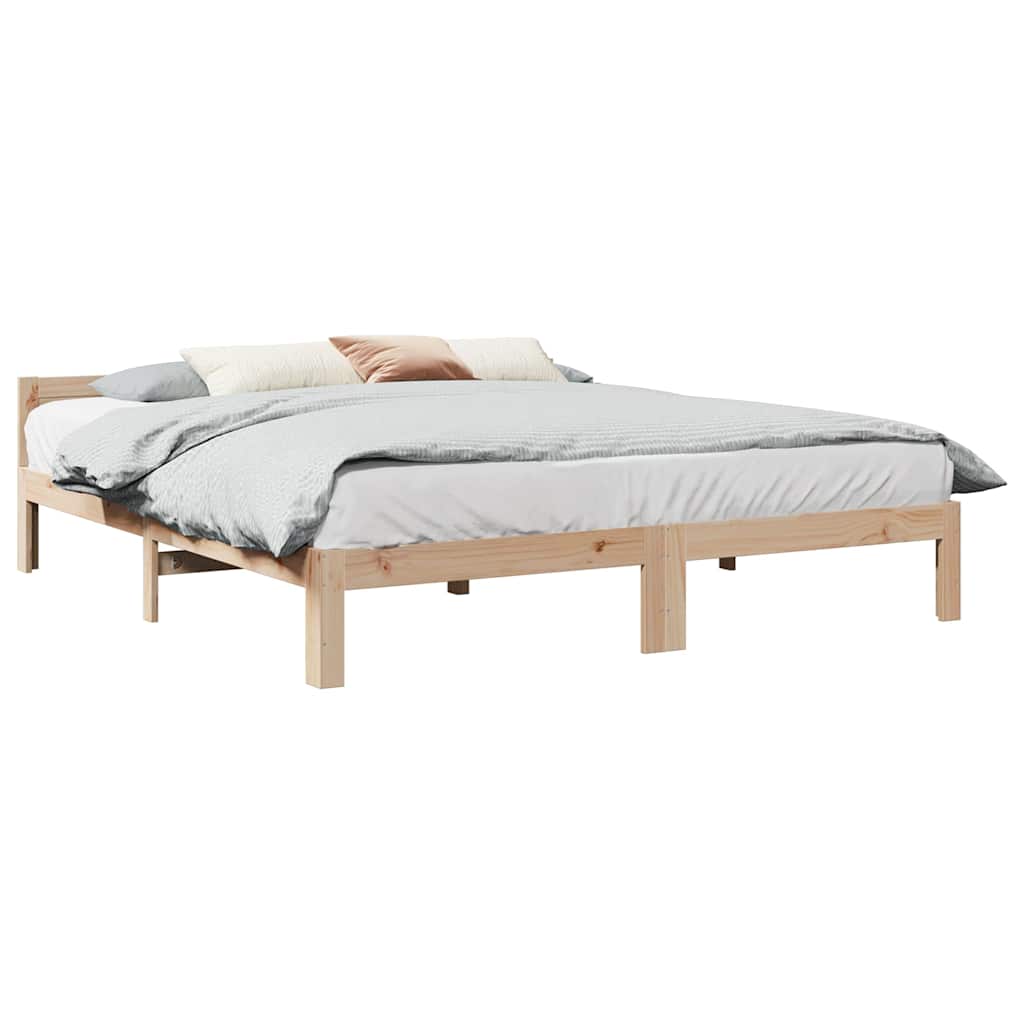 Massivholzbett ohne Matratze 160x200 cm Kiefernholz