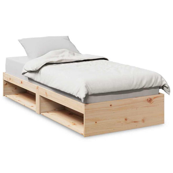vidaXL Lit de repos sans matelas 90x200 cm Bois de pin massif
