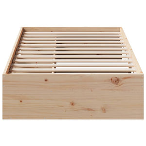 vidaXL Lit de repos sans matelas 90x200 cm Bois de pin massif