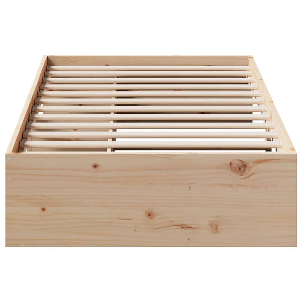 vidaXL Lit de repos sans matelas 90x200 cm Bois de pin massif