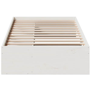vidaXL Lit de repos sans matelas Blanc 90x200 cm Bois de pin massif