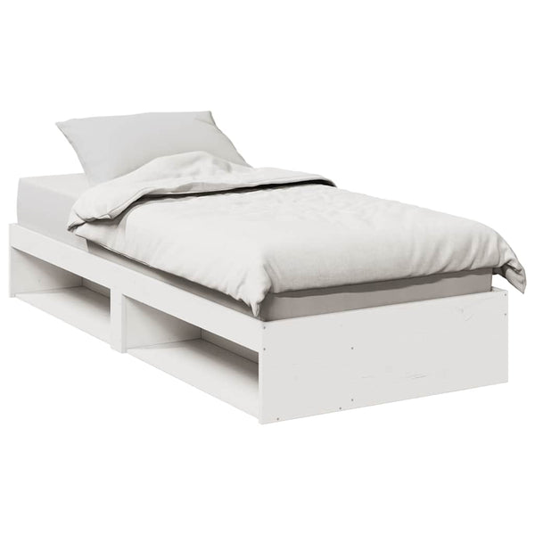 vidaXL Lit de repos sans matelas Blanc 90x200 cm Bois de pin massif