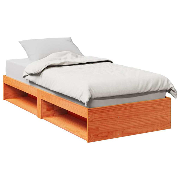 Tagesbett Kiefer Massivholz 90x200 cm Wachsbraun