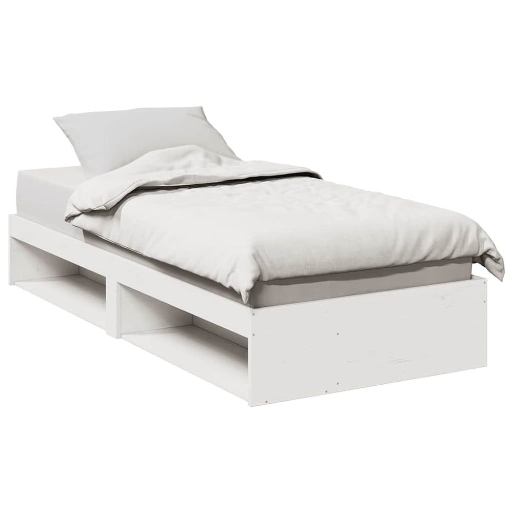 vidaXL Lit de repos sans matelas Blanc 80x200 cm Bois massif de pin