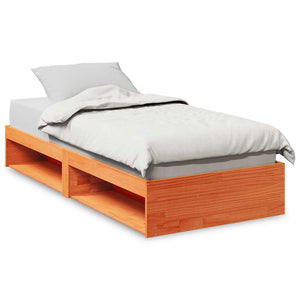Tagesbett 80x200 cm Kiefer Massivholz Wachsbraun