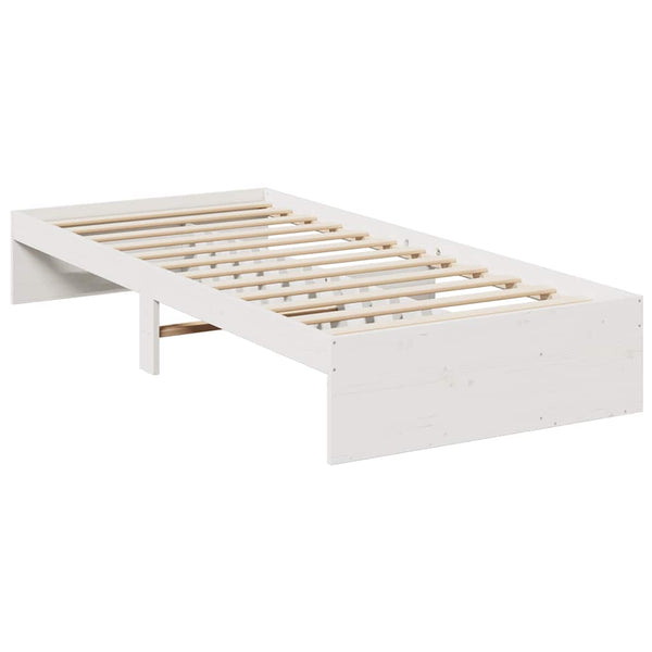 Tagesbett Kiefer Massivholz 75x190 cm Weiß