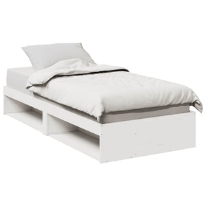 Tagesbett Kiefer Massivholz 75x190 cm Weiß