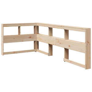 Kopfteil mit Bücherregal Kiefer Massivholz 80 cm