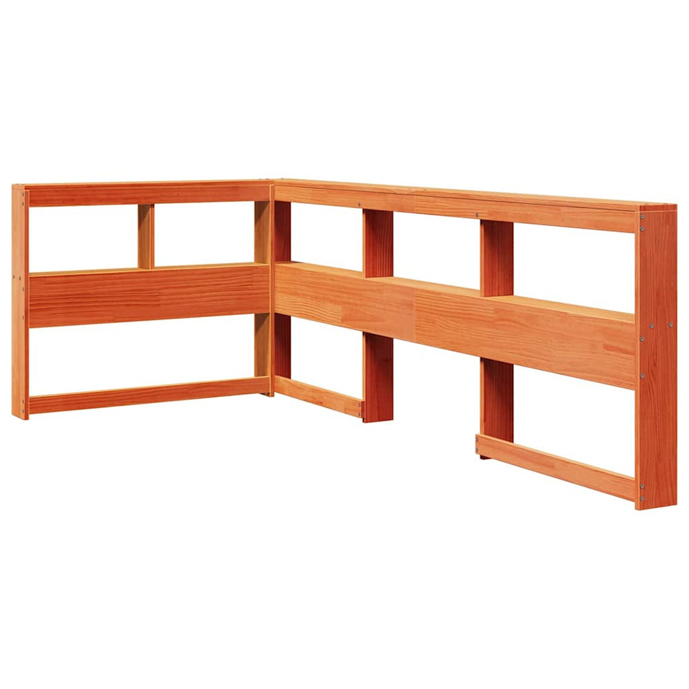 Bücherregal Kopfteil Wachsbraun 80cm Massivholz