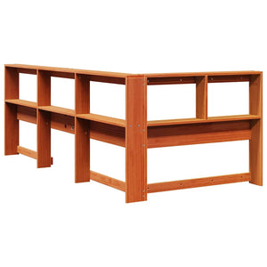 Bücherregal Kopfteil Wachsbraun 80cm Massivholz