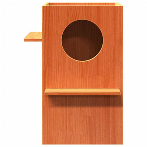 Katzenhaus Kiefer Massivholz Wachsbraun