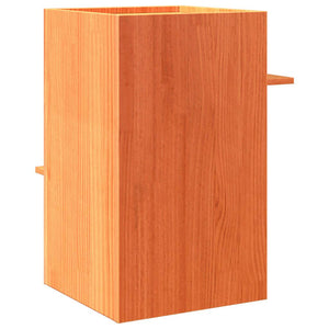 Katzenhaus Kiefer Massivholz Wachsbraun
