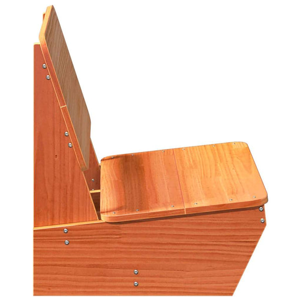 Gartenstuhl Kiefer massiv, Wachsbraun