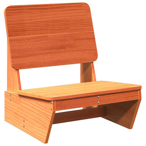 Gartenstühle 2er Set, Kiefer Massivholz, Wachsbraun