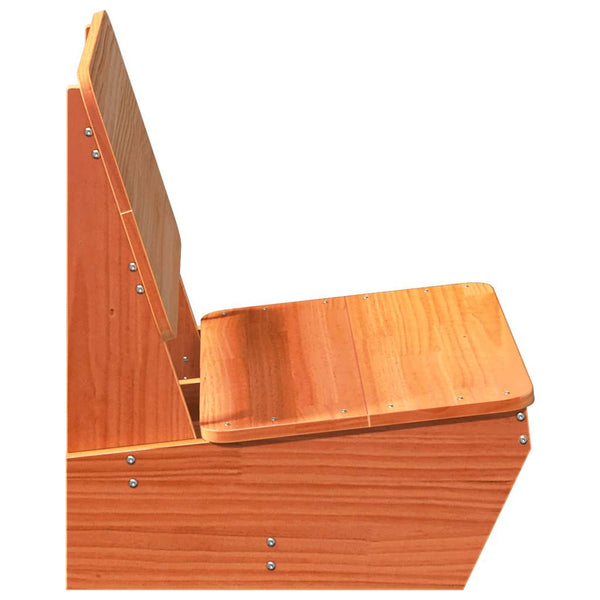 Gartenstühle 2er Set, Kiefer Massivholz, Wachsbraun