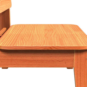 Gartenstühle 2er Set, Kiefer Massivholz Wachsbraun