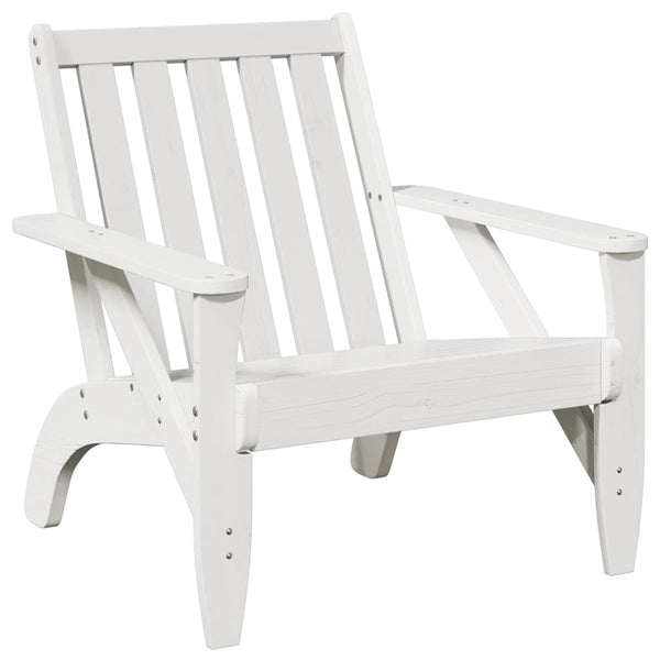Adirondack Gartenstuhl Weiß Kiefer Massivholz