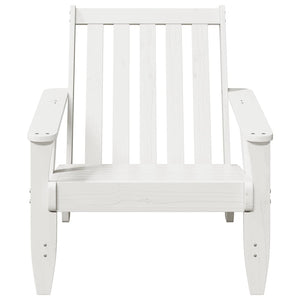 Adirondack Gartenstuhl Weiß Kiefer Massivholz