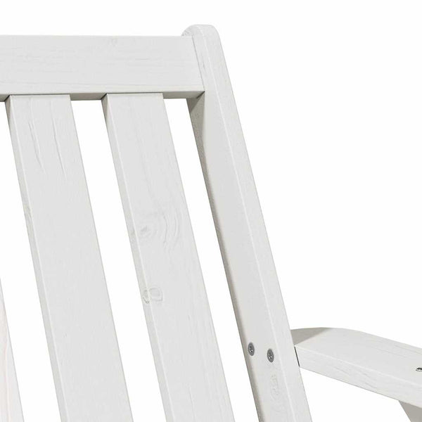 Adirondack Gartenstuhl Weiß Kiefer Massivholz