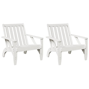Adirondack Gartenstühle 2er Set, Kiefer Weiß