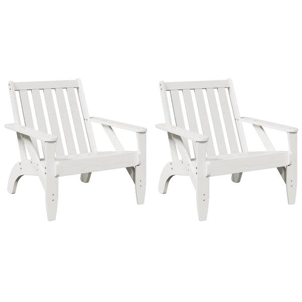Adirondack Gartenstühle 2er Set, Kiefer Weiß
