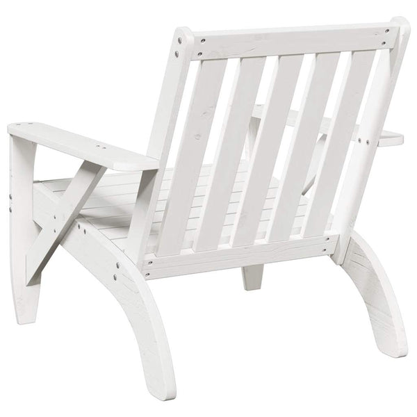 Adirondack Gartenstühle 2er Set, Kiefer Weiß