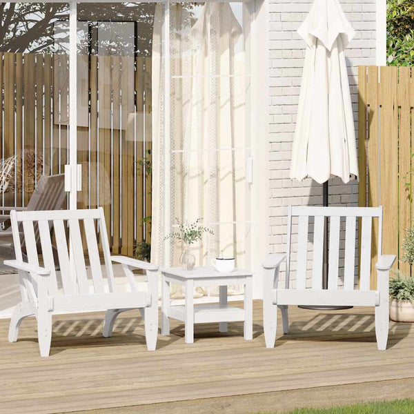 Adirondack Gartenstühle 2er Set, Kiefer Weiß