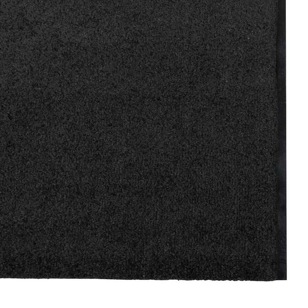 Schwarze Fußmatte 120 x 400 cm