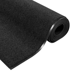 Schwarze Fußmatte 120 x 400 cm